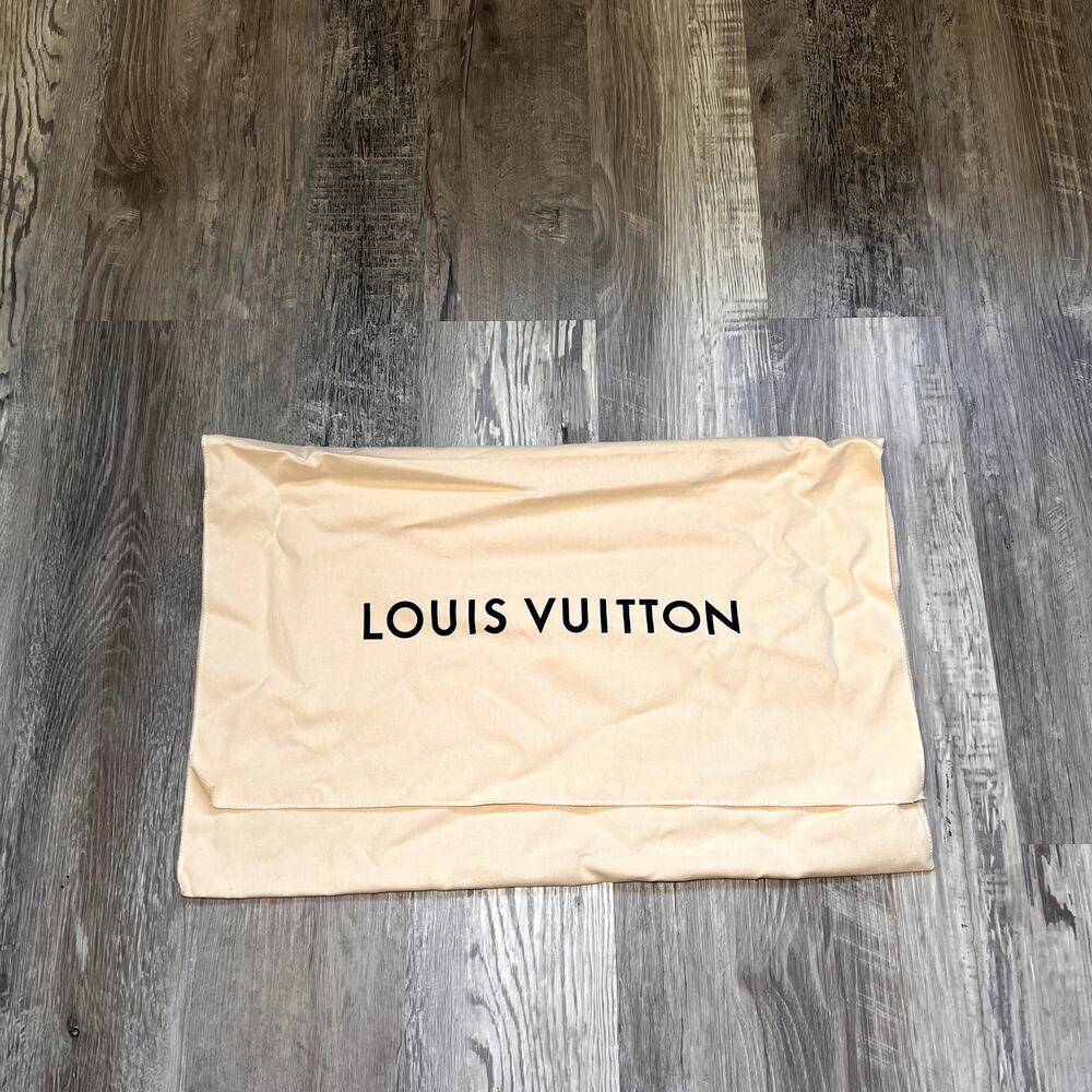 LOUIS VUITTON Beige Cotton Envelope-style Dustbag